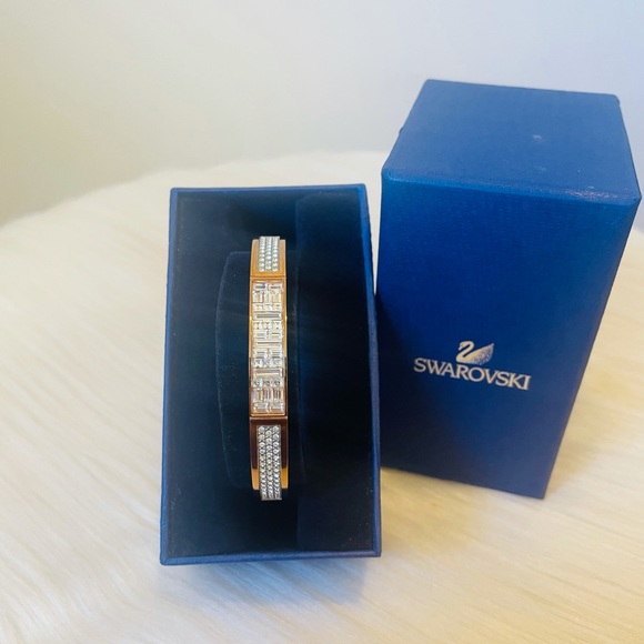 Swarovski Jewelry - Swarovski Rose Gold “Ethic” Bangle